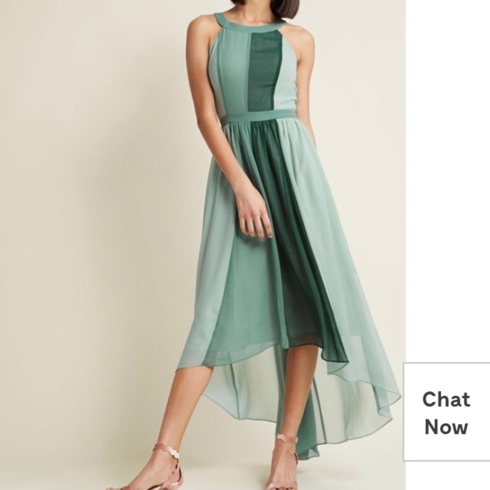 Modcloth Peachy Queen Maxi dress in Pear/Mint
